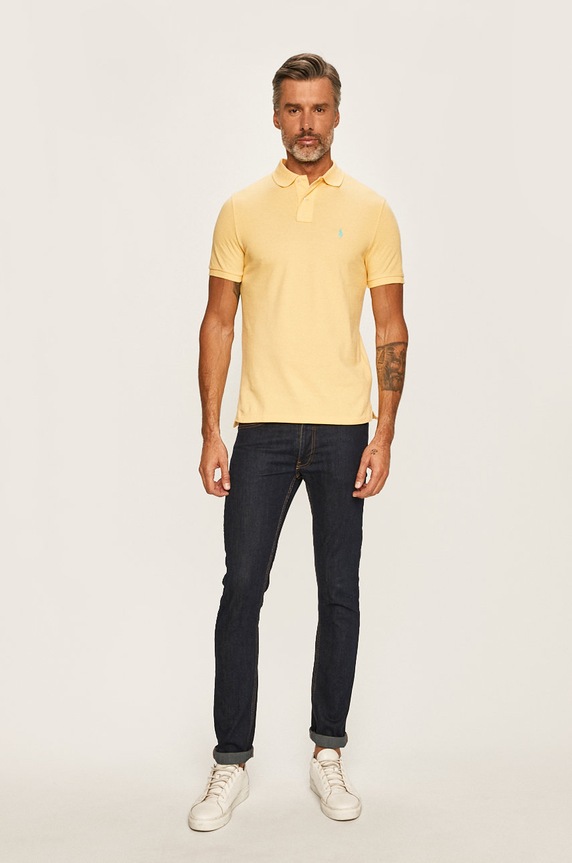 Polo Ralph Lauren - Polo 710782592021 710782592021 żółty SS20
