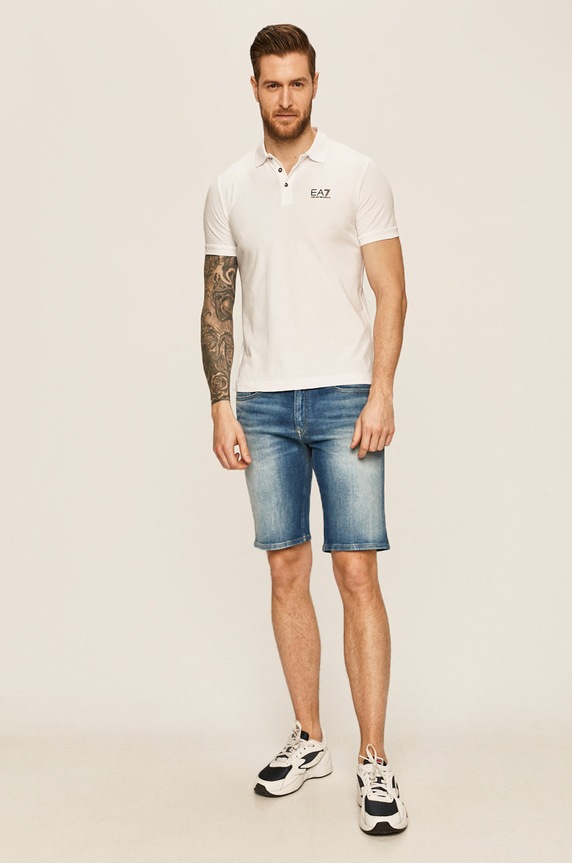 EA7 Emporio Armani Polo 8NPF04.PJM5Z 8NPF04.PJM5Z biały AA00