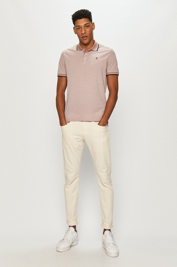 Premium by Jack&Jones - Polo tričko 12169064 růžová AA00