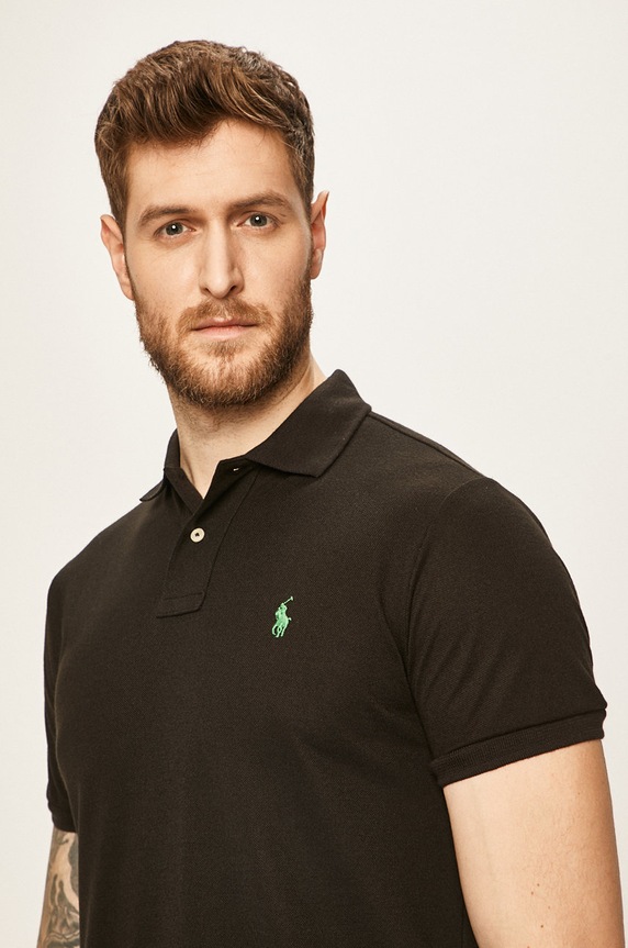 Polo Ralph Lauren - Πόλο μαύρο 710751221005