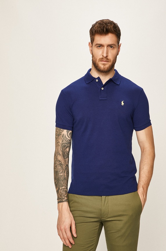 Polo Ralph Lauren - Pánske polo tričko bavlna modrá 710795080013