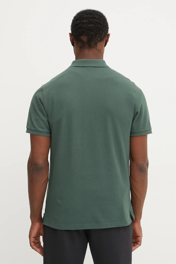 Helly Hansen polo de bumbac 33980 verde SS25