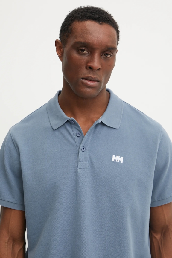 Helly Hansen polo bawełniane niebieski 33980