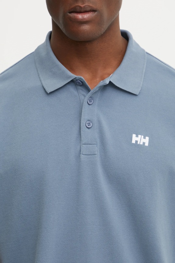 Helly Hansen polo bawełniane 33980 niebieski