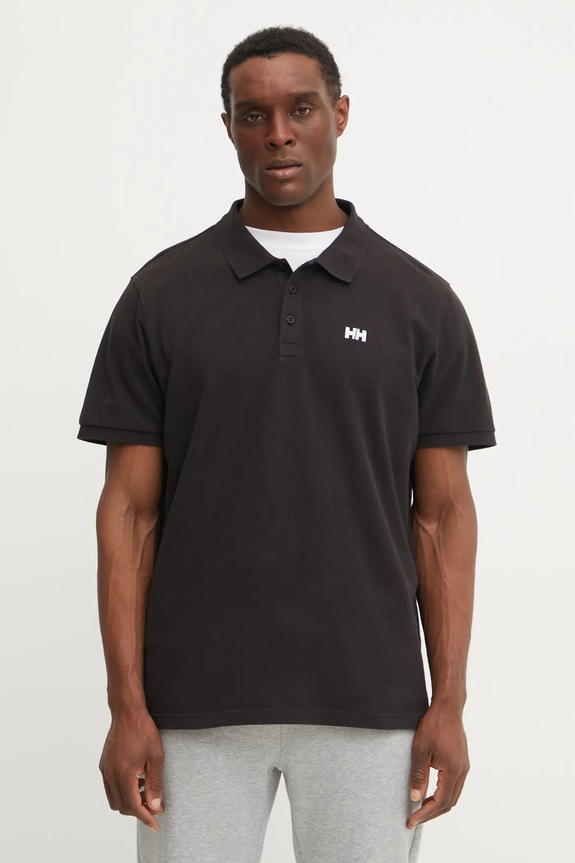 Helly Hansen - Polo bawełna czarny 33980