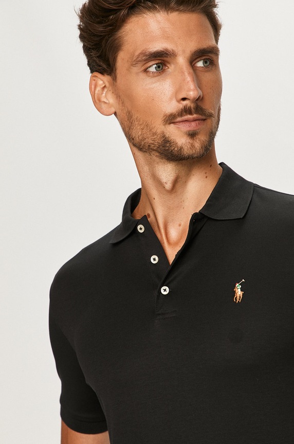 Polo Ralph Lauren - Poló fekete 710713130001