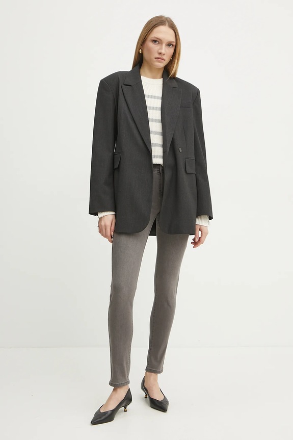 Morgan Jeansy POM.P 201.POM.P szary SS26
