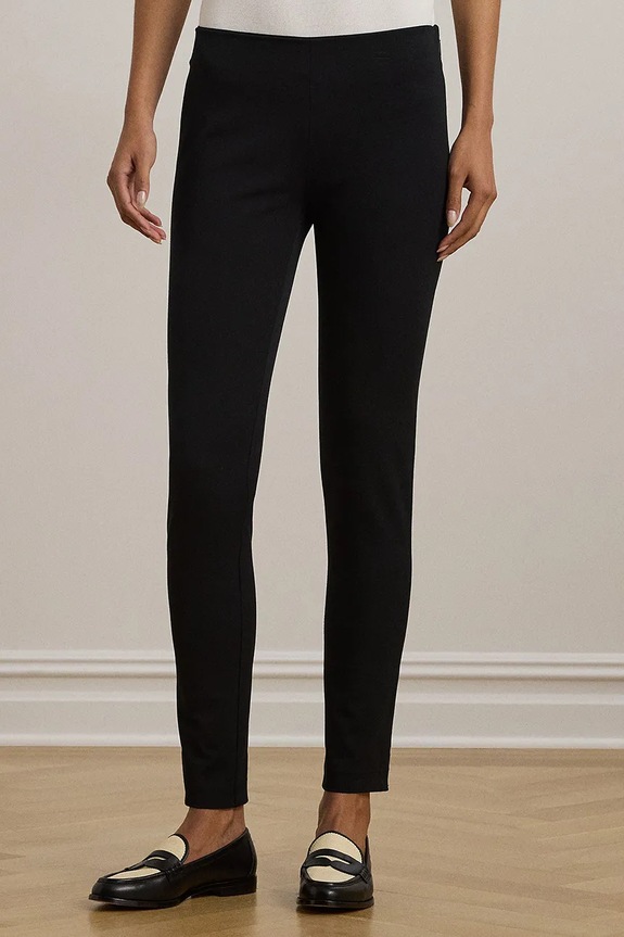 Lauren Ralph Lauren - Spodnie 200631310003 z elastanem czarny 200631310003