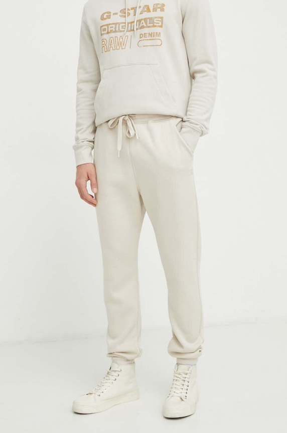 Tepláky G-Star Premium core type c pletenina béžová D15653.C235