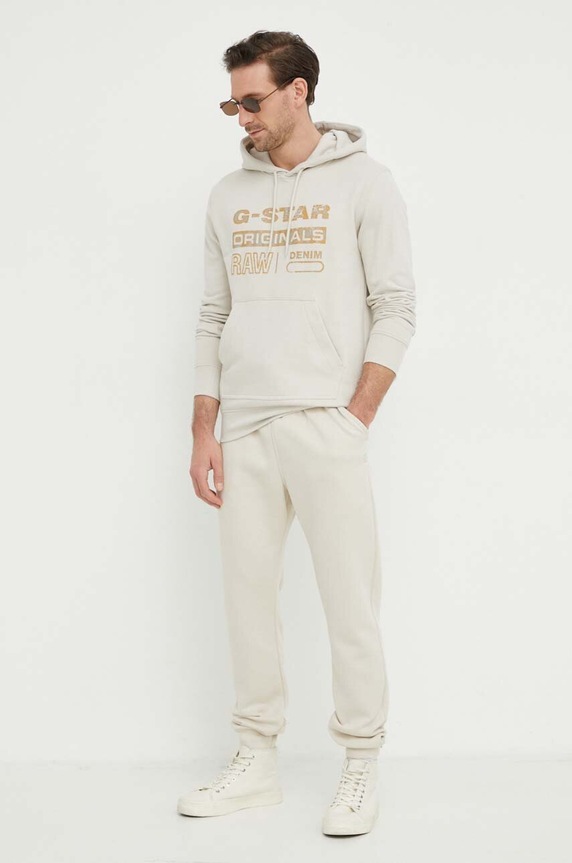 Tepláky G-Star Premium core type c D15653.C235 béžová SS26