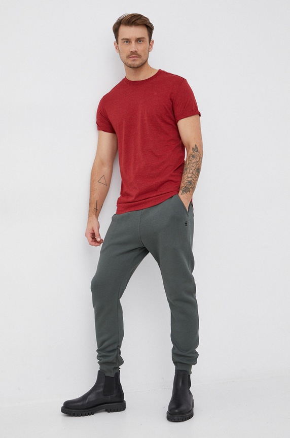 G-Star spodnie dresowe Premium core type c D15653.C235 zielony SS26