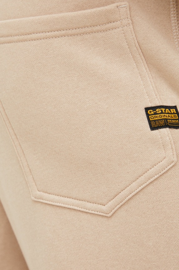 G-Star spodnie dresowe Premium core type c beżowy D15653.C235