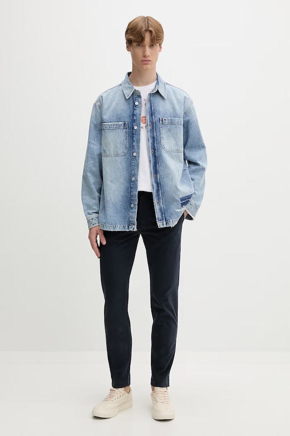Levi's pantaloni chinos da uomo in cotone con elastan XX CHINO STD II 17196.0016 blu navy AA00