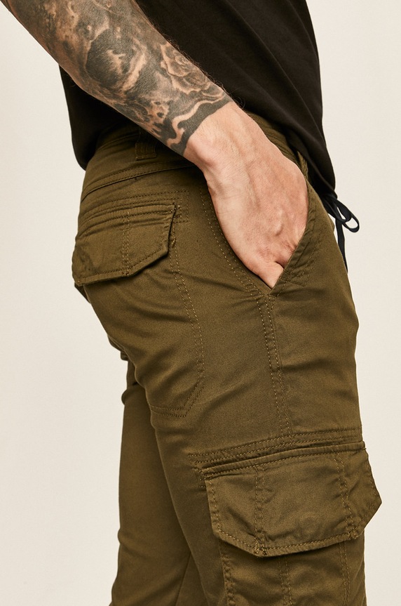 Tom Tailor Denim - Spodnie zielony 1018222