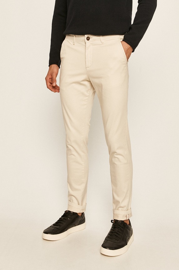 Jack & Jones - Nohavice chinos béžová 12165610