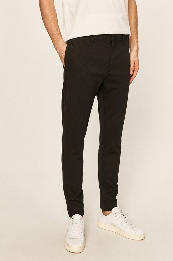 Clean Cut Copenhagen - Spodnie dzianina czarny CC1286.Black