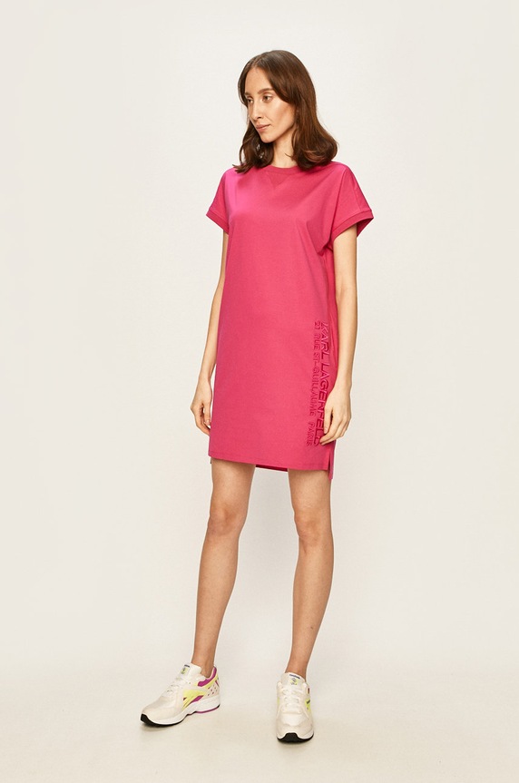 Karl Lagerfeld - Рокля 201W1362 розов SS20