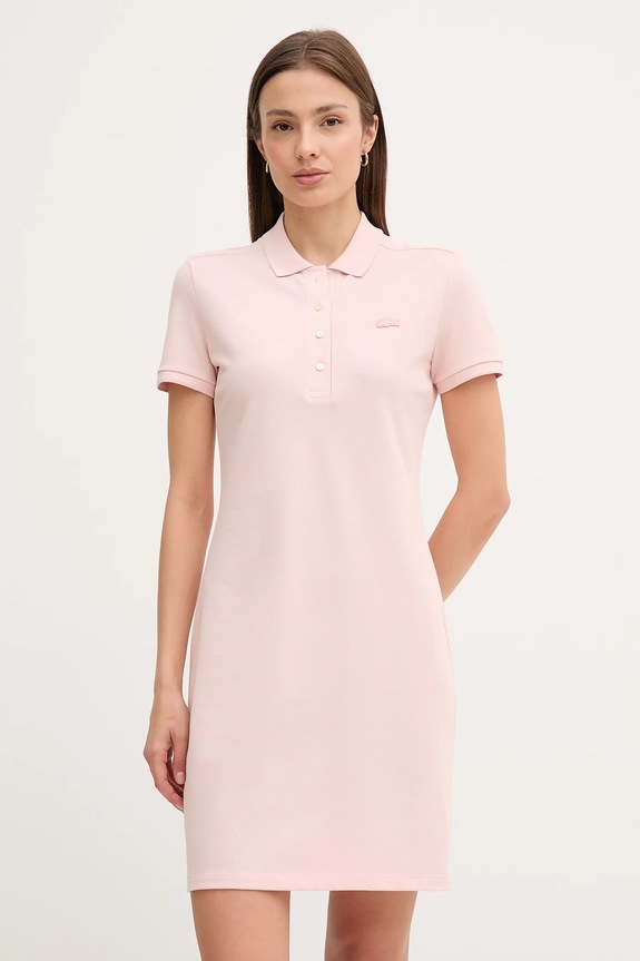 Lacoste rochie uni bej EF5473