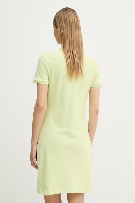 Odzież Lacoste sukienka z bawełną EF5473 zielony