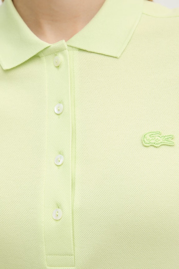 Lacoste sukienka z bawełną EF5473 zielony
