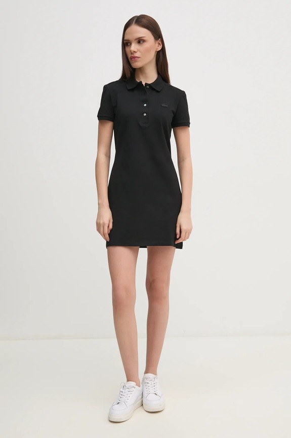 Lacoste rochie EF5473 negru SS26