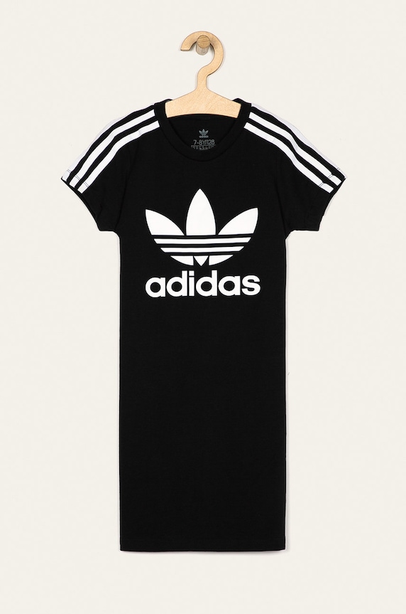 adidas Originals sukienka dziecięca czarny FM5653