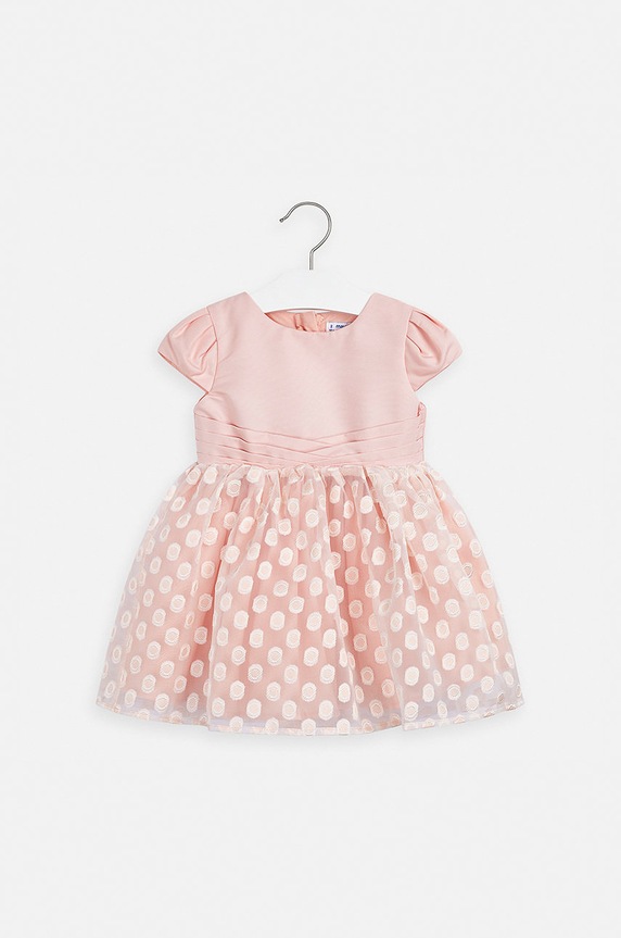 Mayoral - Dievčenské šaty 92-134 cm látka oranžová 3923.6C.MINI