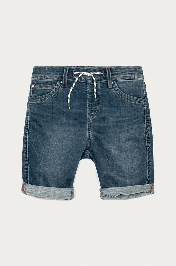 Pepe Jeans - Παιδικό σορτς Gene 128-164 cm με ελαστάν μπλε PB800587.000