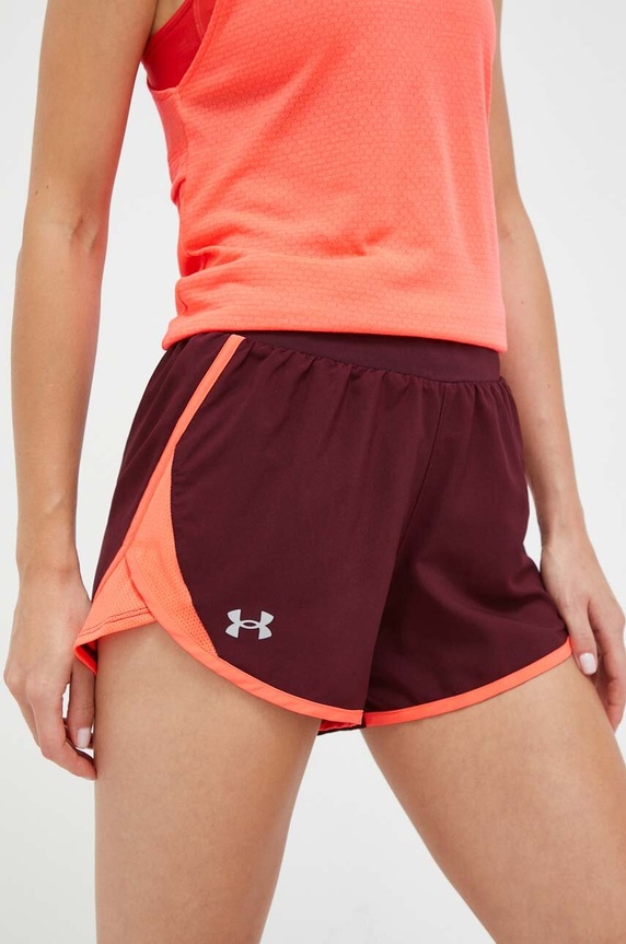 Under Armour pantaloni scurți de alergare Fly-By 2.0 burgundia 1350196