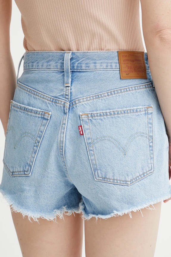 Oblečenie Rifľové krátke nohavice Levi's 501 56327.0086 modrá