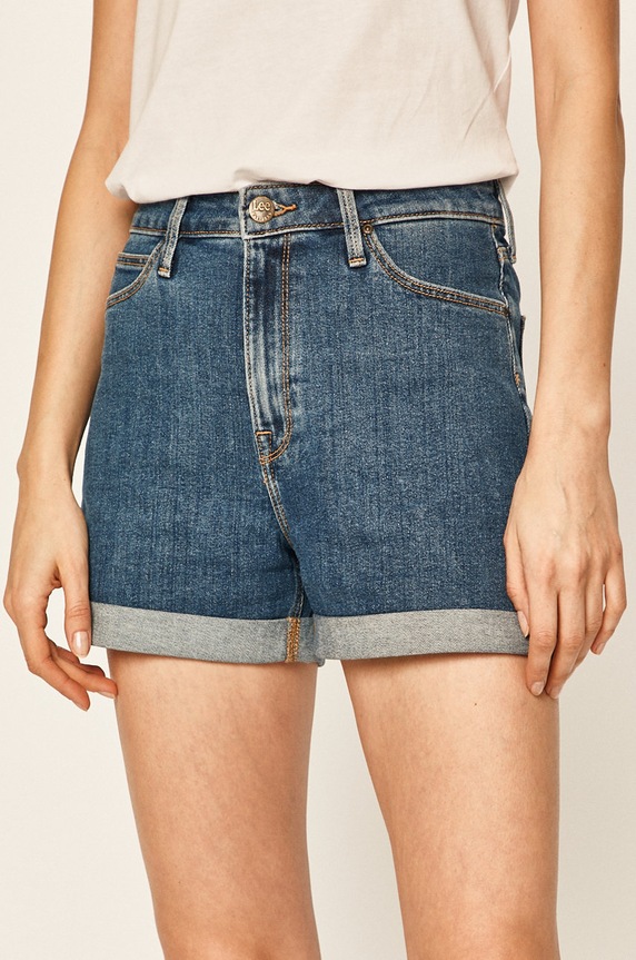 Lee - Pantaloni scurti jeans albastru L37MMG44