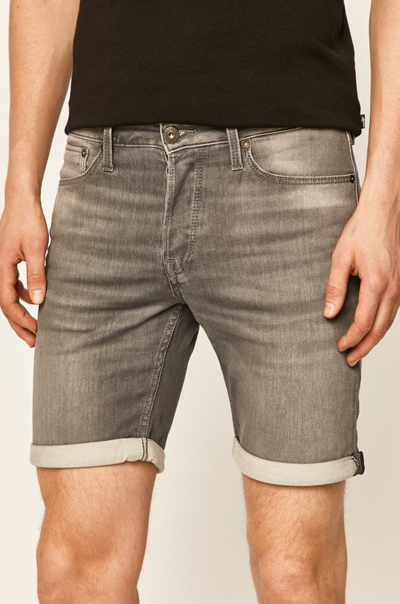 Jack & Jones - Szorty z elastanem szary 12166268