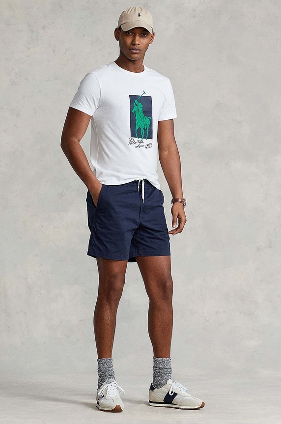 Kraťasy Polo Ralph Lauren s elastanem námořnická modř 710644995023