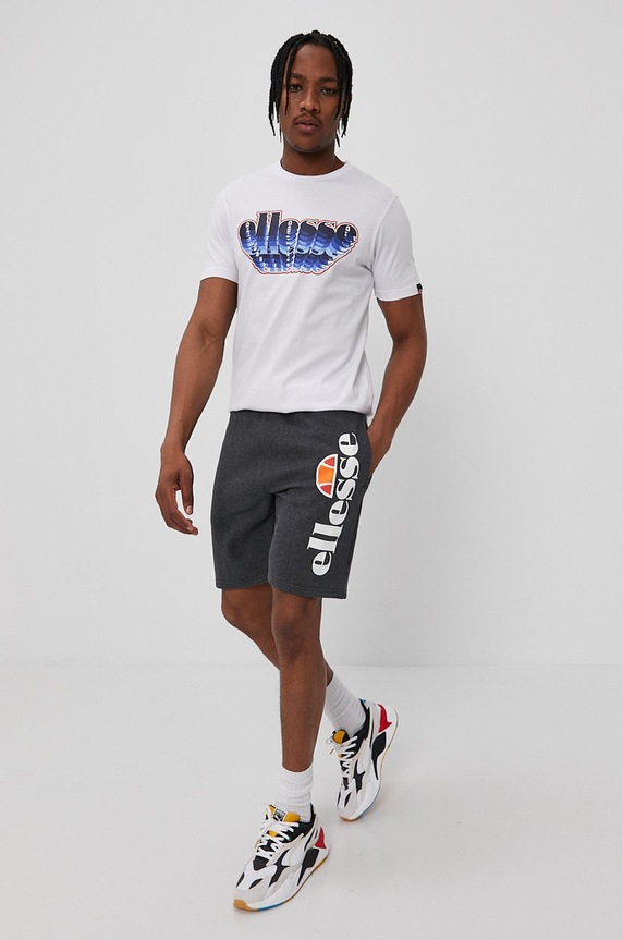 Ellesse - Szorty Bossini Fleece Short SHS08748 szary SS25