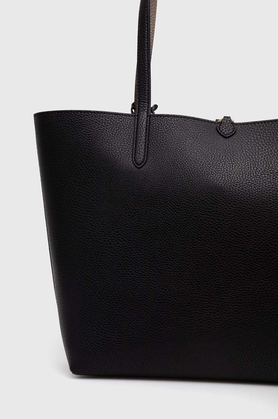 Oboustranná kabelka Lauren Ralph Lauren černá 431795329001