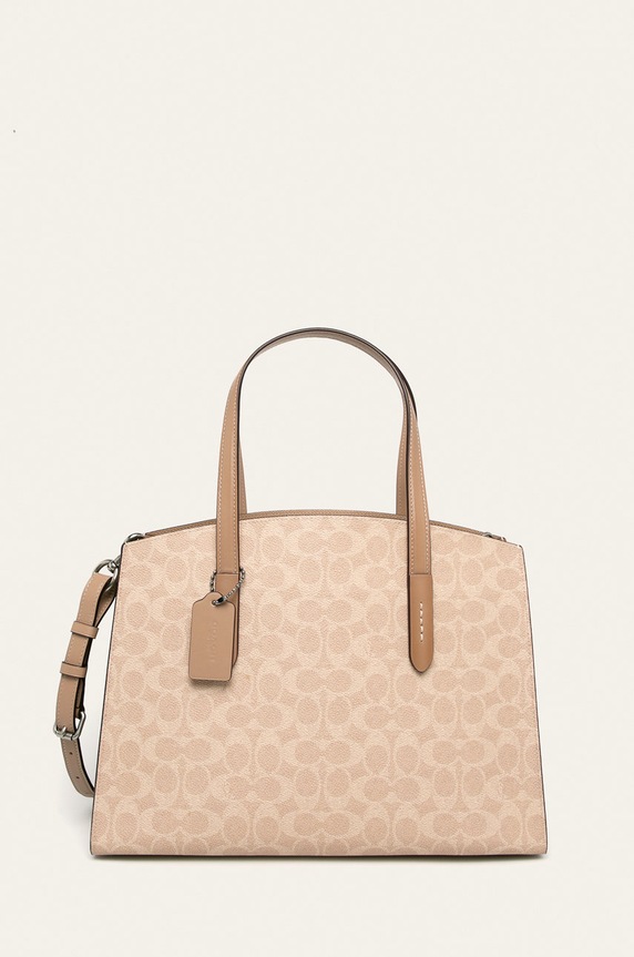 Coach - Torebka skórzana 31210 skóra licowa beżowy 31210