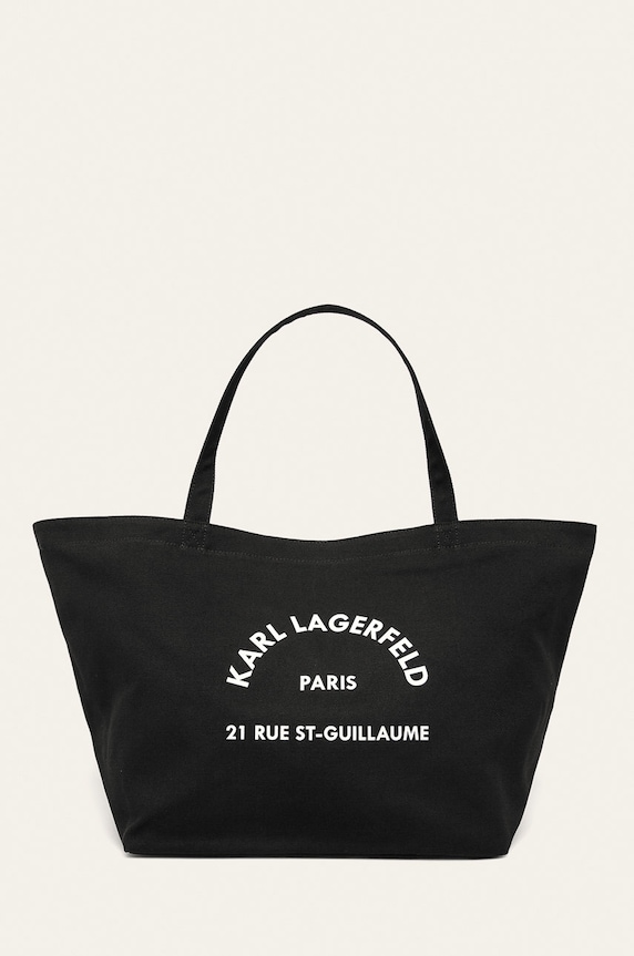 Karl Lagerfeld - Kabelka potlač čierna 201W3138