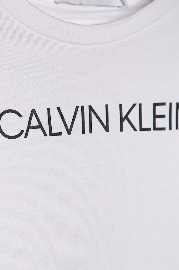 Chlapec Calvin Klein Jeans - Detské tričko 104-176 cm IB0IB00347 biela
