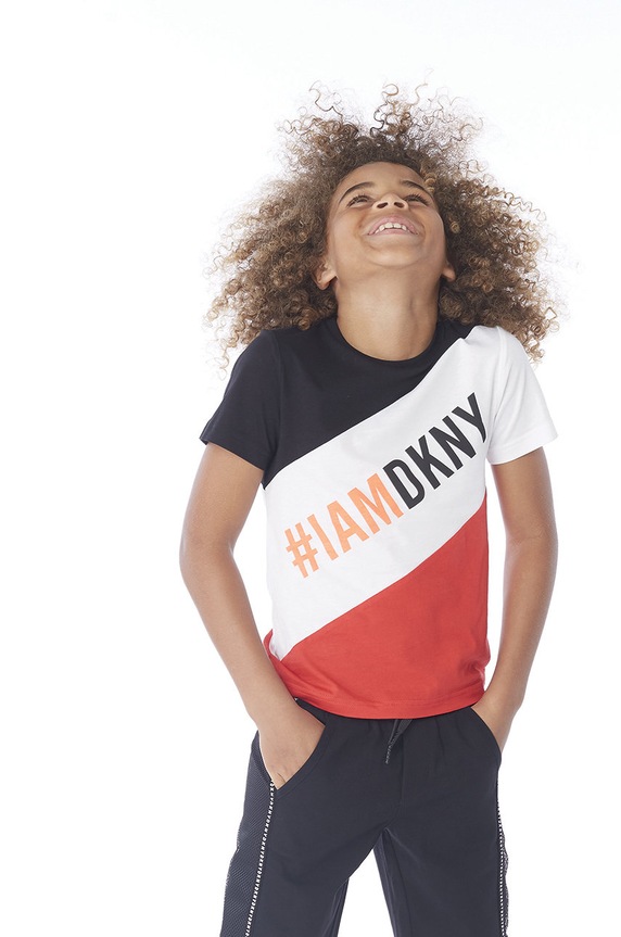 Dkny - Dětské tričko 116-152 cm kulatý černá D25C93