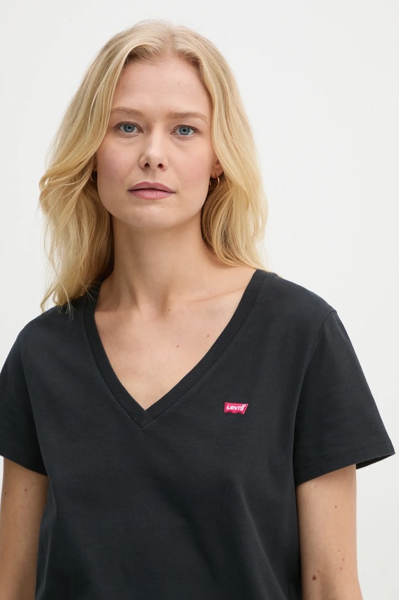 Levi's μπλουζάκι βαμβάκι μαύρο 85341.0003