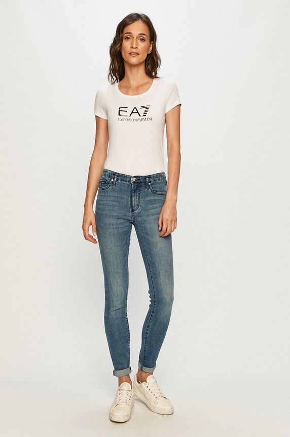 EA7 Emporio Armani - T-shirt 8NTT63.TJ12Z 8NTT63.TJ12Z biały AA00