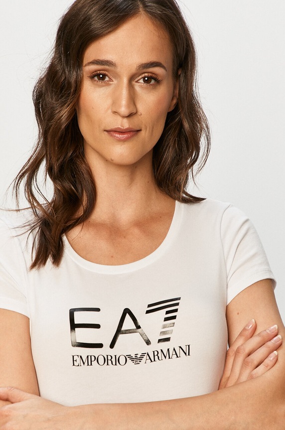 EA7 Emporio Armani - T-shirt 8NTT63.TJ12Z biały 8NTT63.TJ12Z