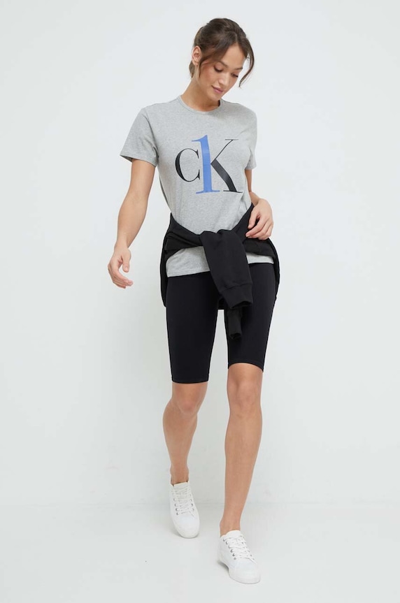 Тениска Calvin Klein Underwear 000QS6436E сив AA00