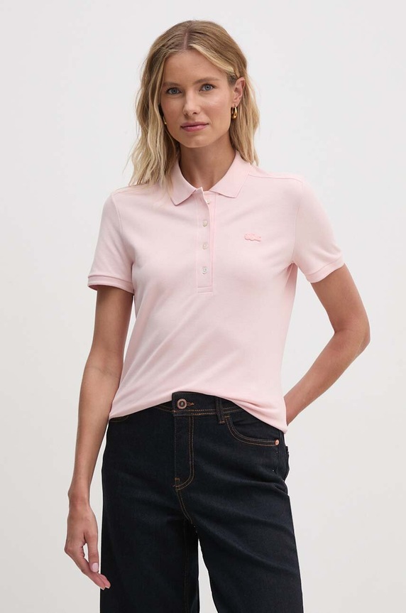 Lacoste polo różowy PF5462