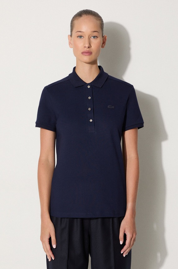 Lacoste polo gładkie granatowy PF5462