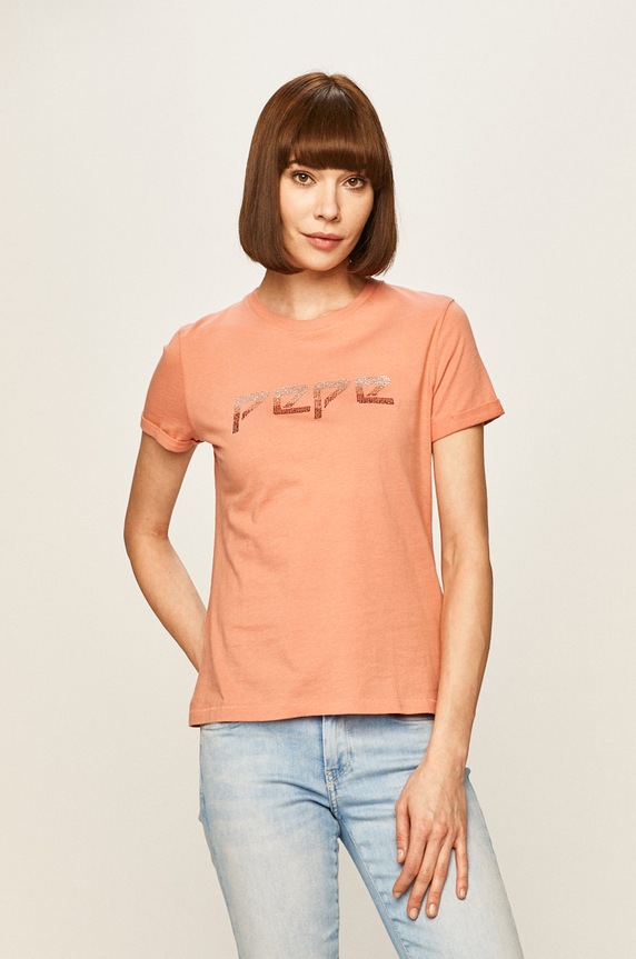 Pepe Jeans - Tričko Maggie růžová PL504080