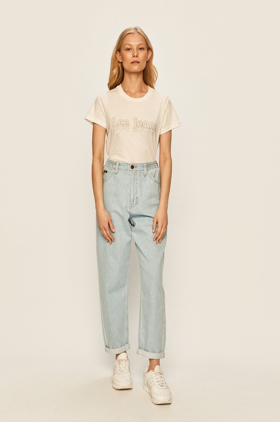Lee - T-shirt L40GWM59 biały AA00