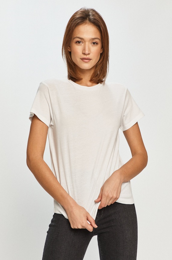 Marc O'Polo - T-shirt bawełna biały M02210051117