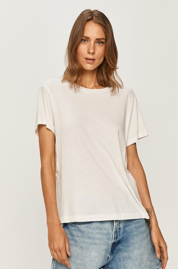 Marc O'Polo - T-shirt bawełna biały M02210051117