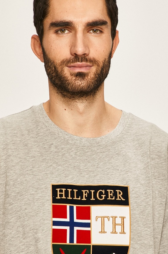 Tommy Hilfiger - Tricou gri MW0MW12515